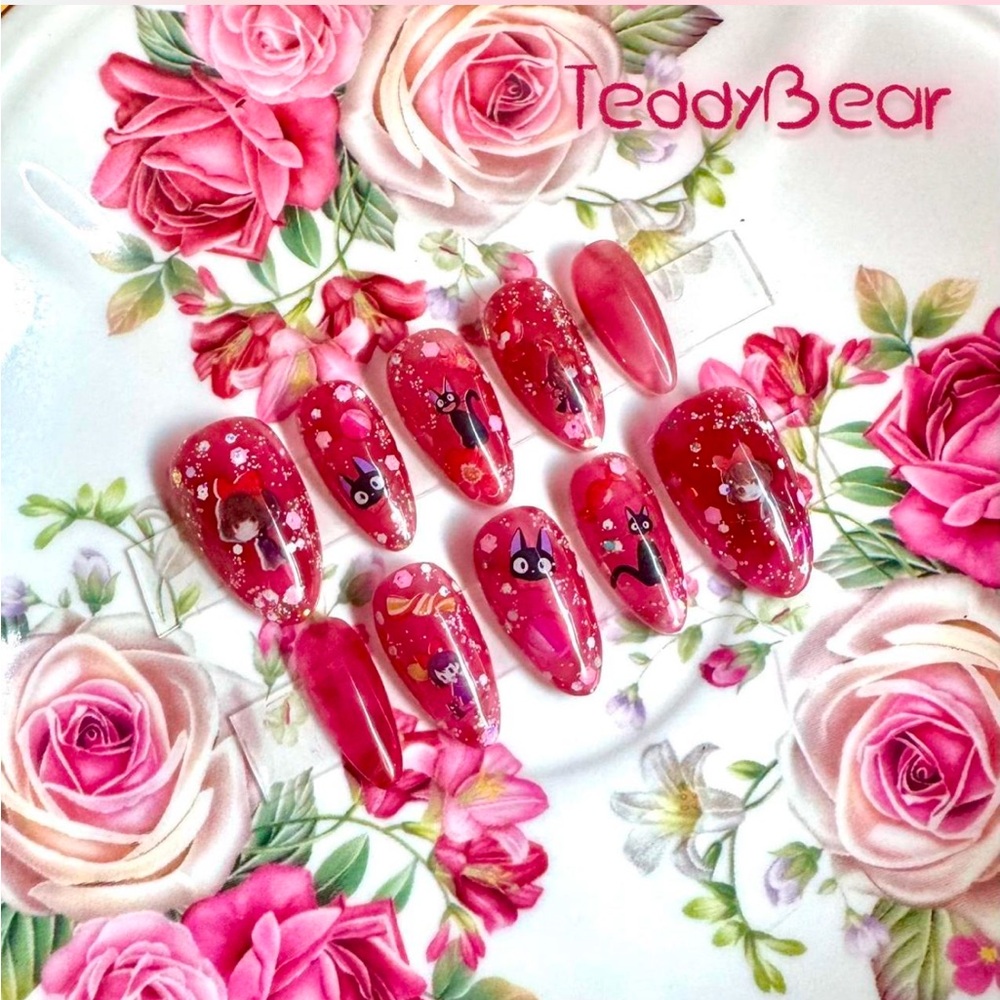 🌺 Kiki’s Candy Delivery 🌺 ฅ՞•ﻌ•՞ฅ PressOn Nails